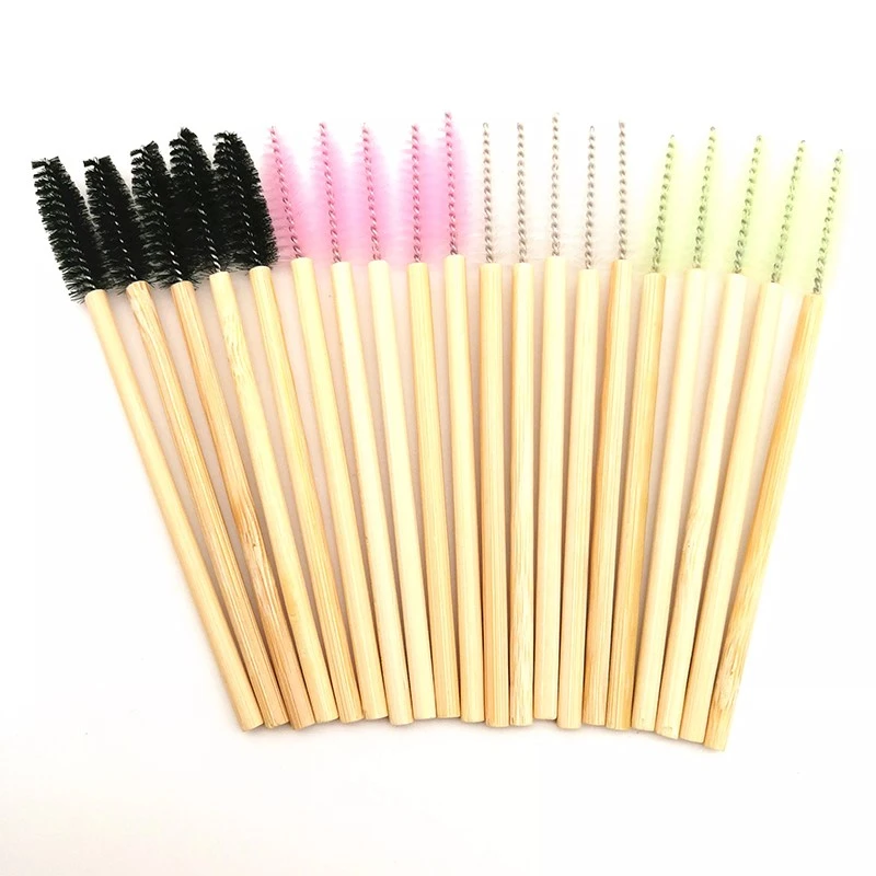 wood handle eyelash brush